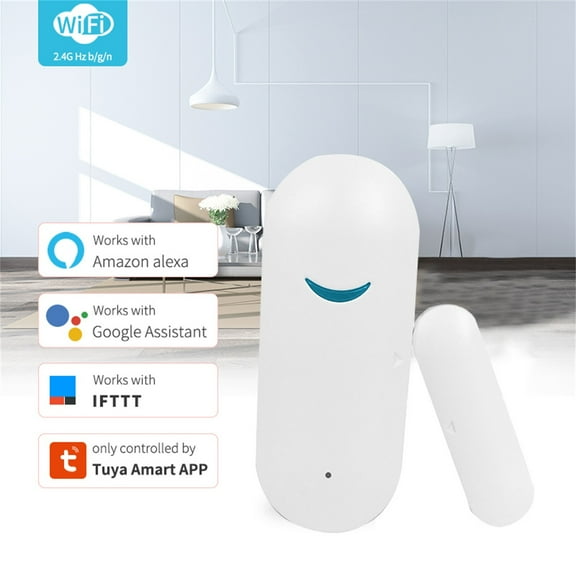 Kiplyki WIFI Smart Door Sensor Window Detector Alarm Tuya APP For Alexa Google Home Lot