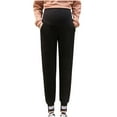 thumbnail image 1 of Kiplyki Winter Leggings Harun Pants Plush Thickened Underlay Pants Over The Belly High Waist Pregnancy Pants Sweatpants, 1 of 5
