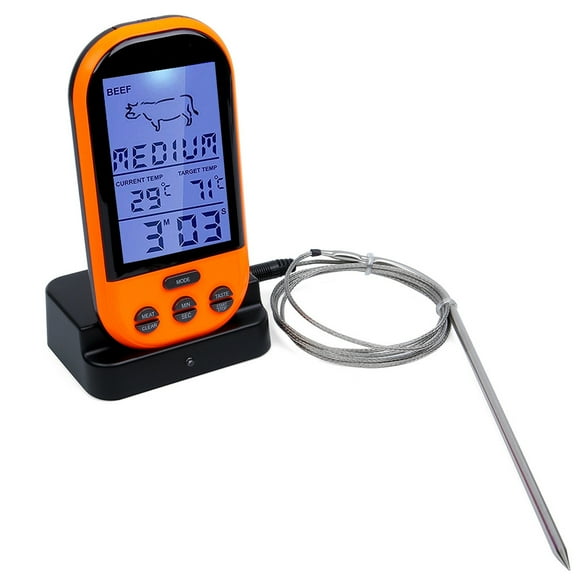 Kiplyki Wireless Remote Digital Cooking Food Probe Meat Thermometer For Grill Oven BBQ