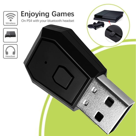 Kiplyki Wireless USB Adapter/D-ongle Bluetooth Receiver For PS4 Gaming Headsets Handle