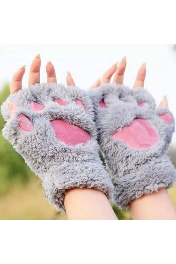 Women Winter Wrist Arm Warmer Knitted Keyboard Long Fingerless Gloves Mitten