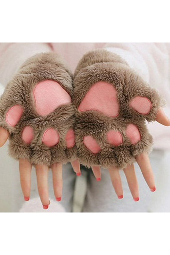 Women Winter Wrist Arm Warmer Knitted Keyboard Long Fingerless Gloves Mitten