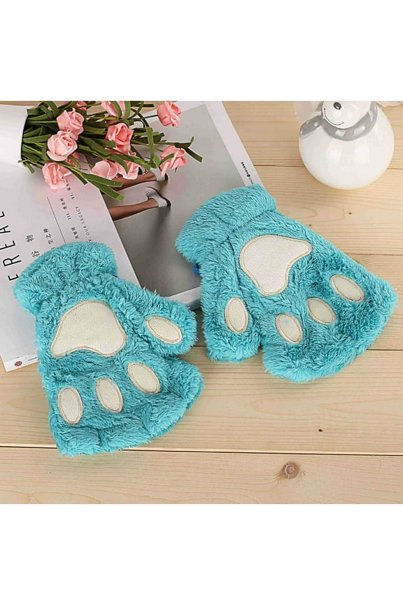 Women Winter Wrist Arm Warmer Knitted Keyboard Long Fingerless Gloves Mitten