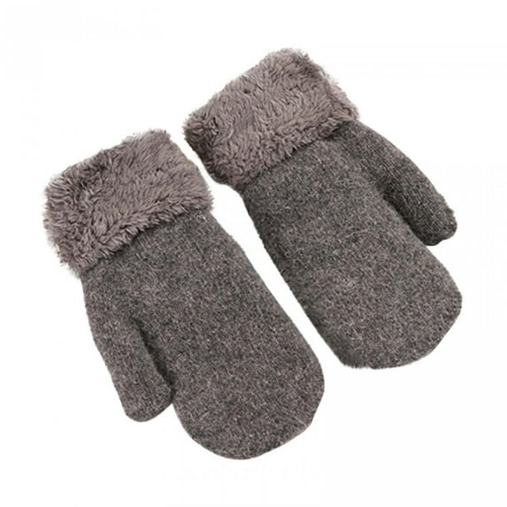 Kiplyki Women's Winter Gloves Warm Lining - Cozy Warmer Plush Thick Gloves Mittens