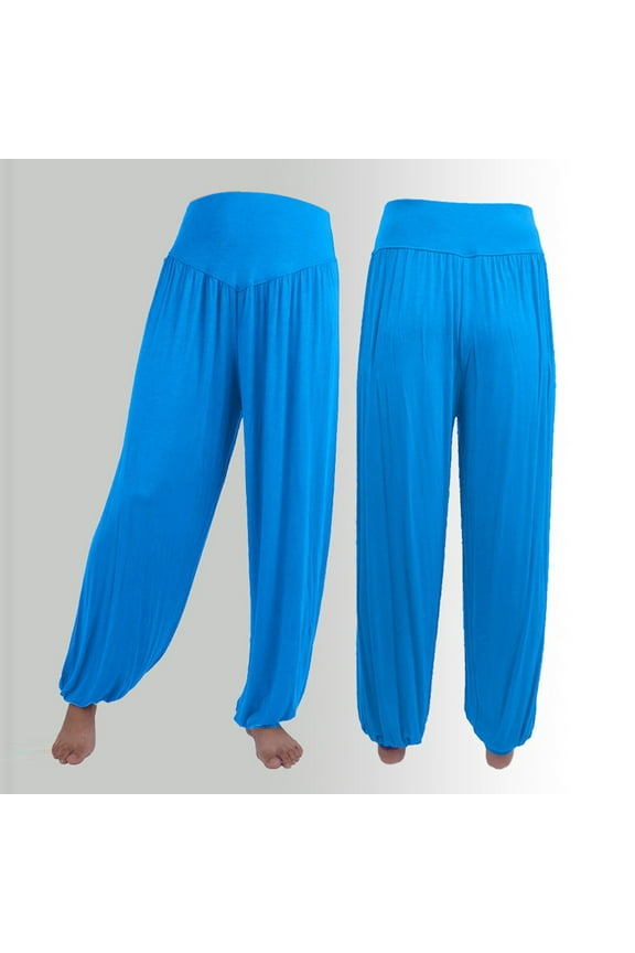 Womens Elastic Loose Casual Soft Yoga Sports Dance Harem Pants