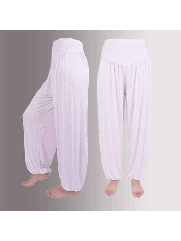 Womens Elastic Loose Casual Soft Yoga Sports Dance Harem Pants