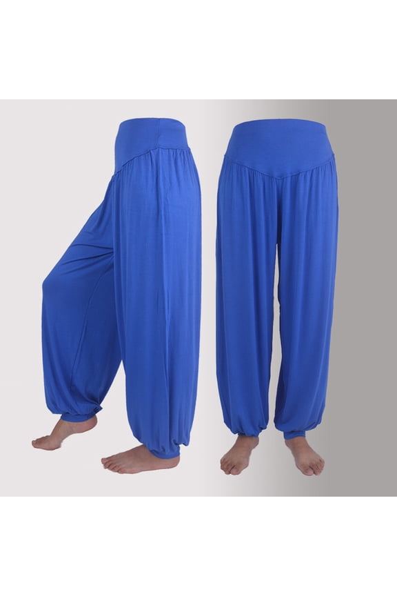 Wholesale Womens Elastic Loose Casual Soft Yoga Sports Dance Harem Pants
