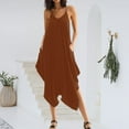 thumbnail image 1 of Kiplyki Wide Leg Pants Women's Sleeveless Loose Straps Solid High Waist Wide Leg Jumpsuit Rompers With Pocket, 1 of 7