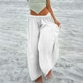 thumbnail image 1 of Kiplyki Wide Leg Pants Women Pant Loose Comfy Drawstring Wide Leg Crop Trousers With Pockets, 1 of 7