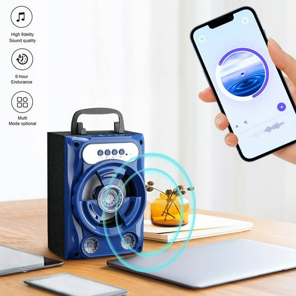 Kiplyki Wireless Bluetooth Speaker K Song Loud Volume Home Outdoor Mobile Phone Card Subwoofer Portable Speaker