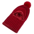 thumbnail image 1 of Kiplyki Women's Cold-proof Neck Protection One-piece Hat Warm Knitted Hat, 1 of 6