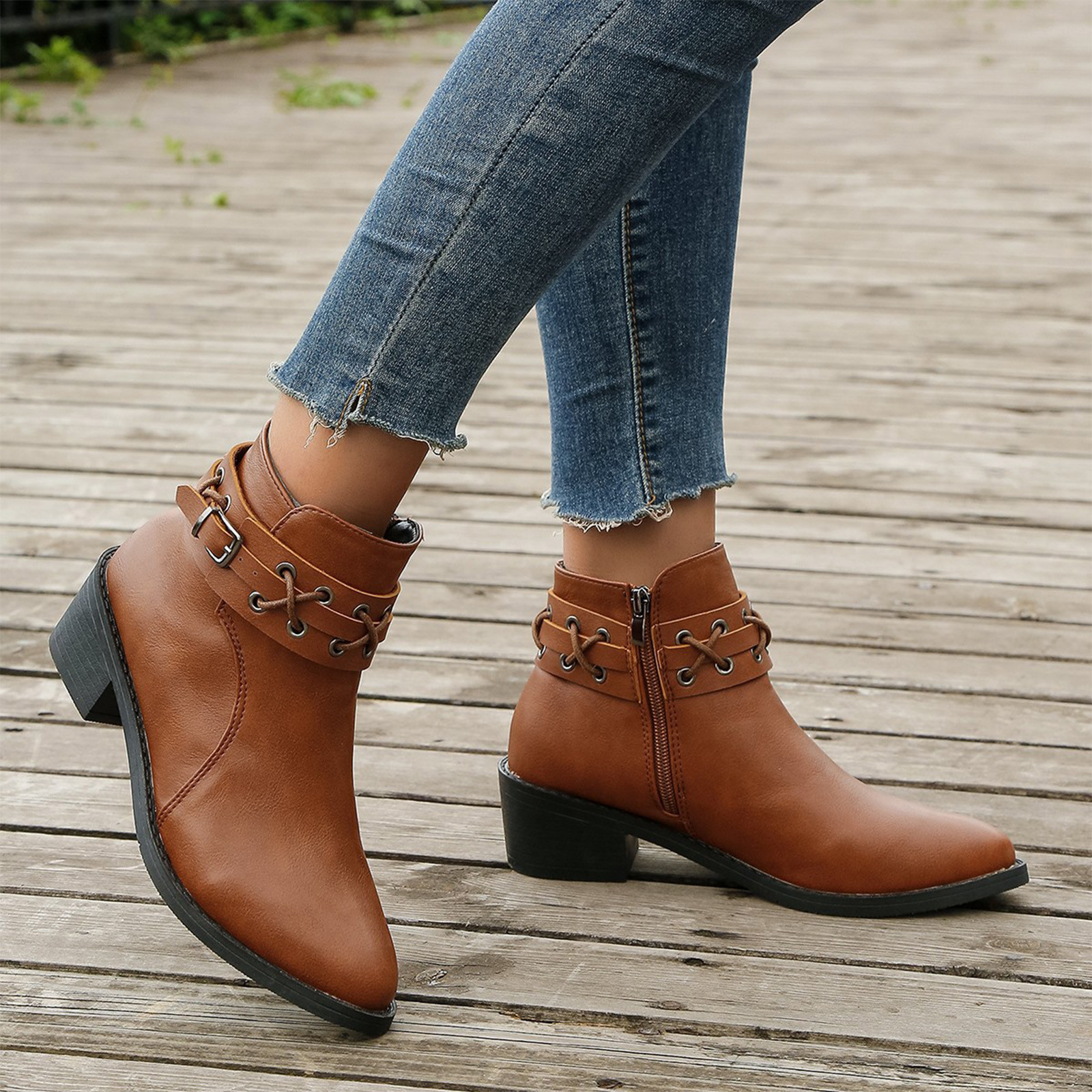 Flat Boots For Women Ankle
