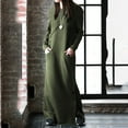 thumbnail image 1 of Kiplyki Women's New Arrivals Dress Round Neck Winter Warm Color Long Sleeve Pocket Long Dress, 1 of 6