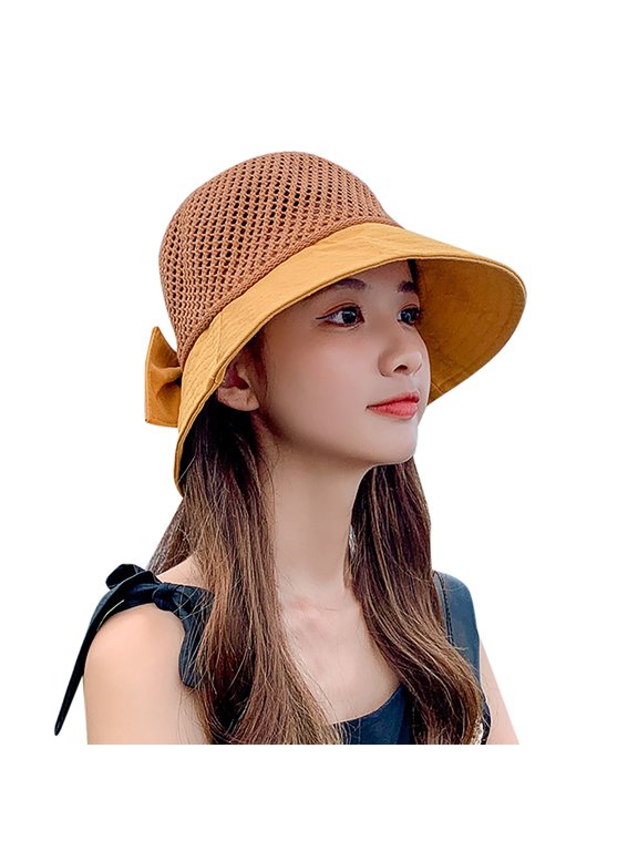 Women's Sunshade Breathable Sun Hat Bow Outdoor Tourism Fisherman Hat