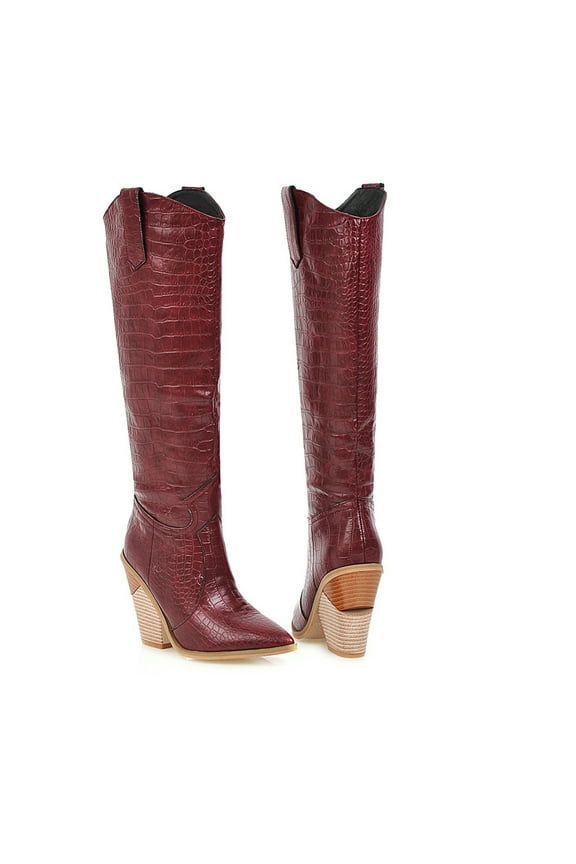 Women's Wedges Pointed Toe Comfortable Embroidered Rodeo Cowboy