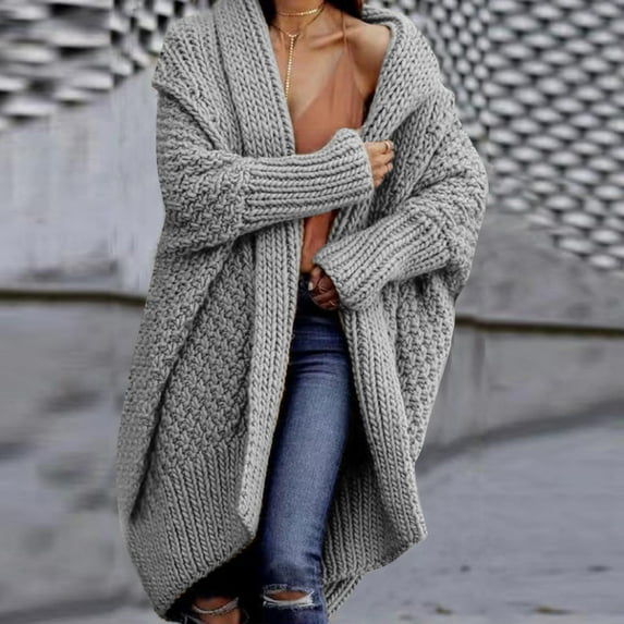 Kiplyki Womens Fall Cardigan Long Sleeve T-Shirt Sweater Solid Blouse Tops