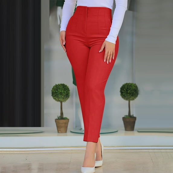 Kiplyki Womens Plus Size Capris Clearance Women's Fashionable Slim Fitting Color Pants