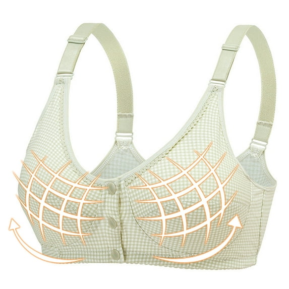 Kiplyki Womens Sports Bra Ladies Traceless Comfortable No Steel Ring Breathable Gathering Underwear