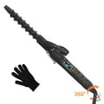 Kipozi 1" Spiral Curling Wand Hair Curler Iron for Short and Long Hair