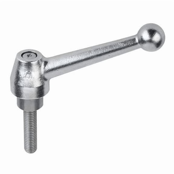Adjustable Handle, Ball Style, All Stainless Steel, Size: 1, 3/8-16X40, Electropolished