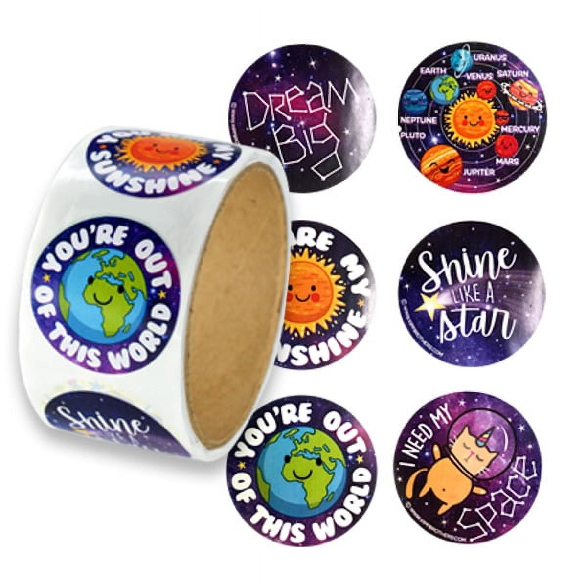 Kipp Brothers Roll of 100 Sparkle Cross Stickers for VBS, Sunday School