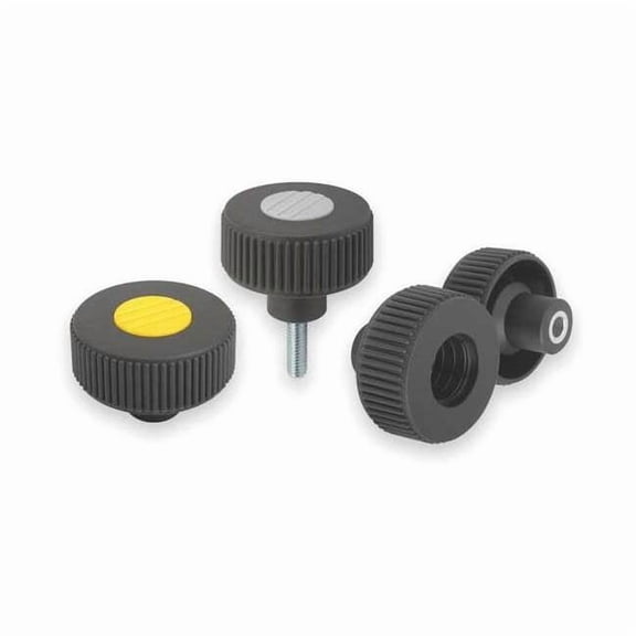 Kipp Hand Knob,Black,Matte K0260.52A3X20