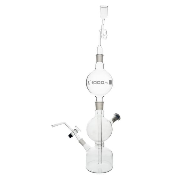 Kipp's Gas Generator, 1000mL - Borosilicate Glass - Eisco Labs