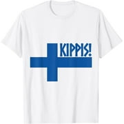 Kippis Cheers In Finnish Shirt Funny Finland Flag Souvenir T-Shirt