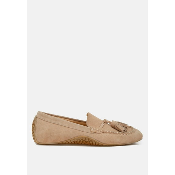 Kipstar Real Suede Leather Tassel Loafers