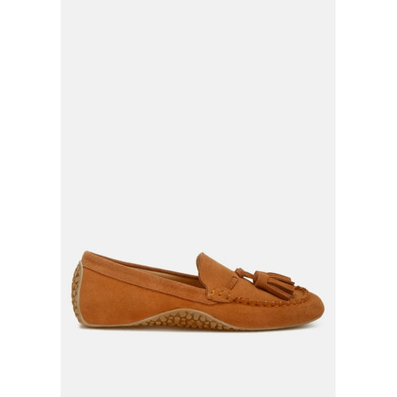 Kipstar Real Suede Leather Tassel Loafers