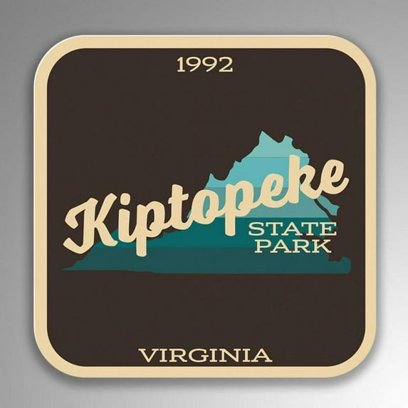 Kiptopeke State Park Decal Sticker | 4-Inches By 4-Inches | Vinyl Sticker | UV Protective Laminate | SP154