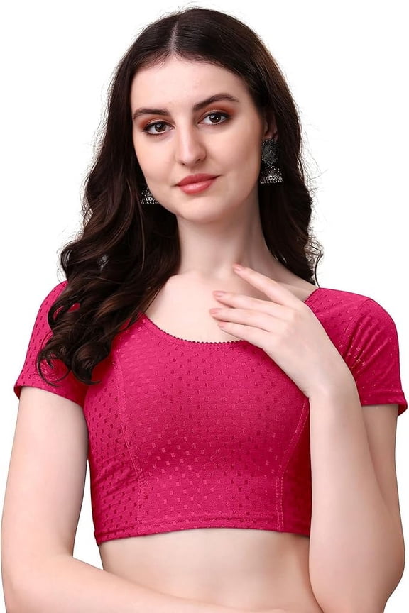 Women's Round Neck Short Sleeve Blouse 28 Rani