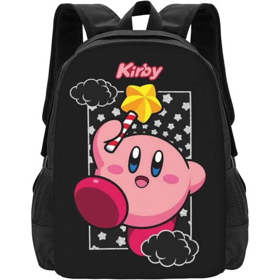 KirBy Backpack Cute Cartoon Kawaii Game Backpack Casual Daypack Travel Backpack Lightweight Laptop Travel Backpack For Adults Work Camping Backpack Set Laptop Backpack,Style-61