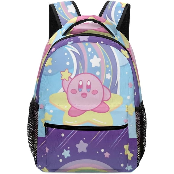 KirBy Backpack Cute Cartoon Kawaii Game Backpack Casual Daypack Travel Backpack Lightweight Laptop Travel Backpack For Adults Work Camping Backpack Set Laptop Backpack,Style-5