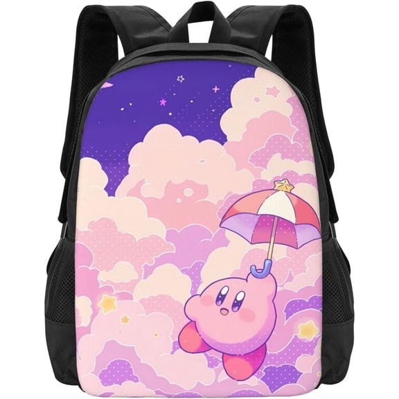 KirBy Backpack Cute Cartoon Kawaii Game Backpack Casual Daypack Travel Backpack Lightweight Laptop Travel Backpack For Adults Work Camping Backpack Set Laptop Backpack,Style-28