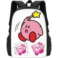 thumbnail image 1 of KirBy Backpack Cute Cartoon Kawaii Game Backpack Casual Daypack Travel Backpack Lightweight Laptop Travel Backpack For Adults Work Camping Backpack Set Laptop Backpack,Style-18, 1 of 7
