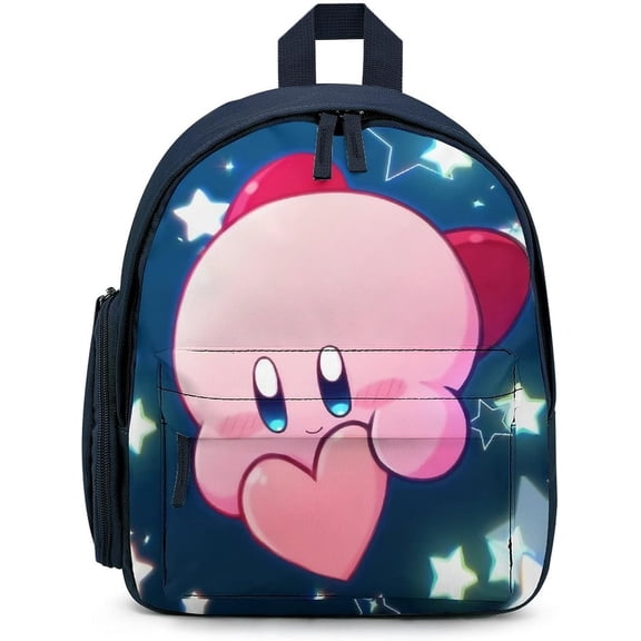 KirBy Backpack Cute Cartoon Kawaii Game Backpack Casual Daypack Travel Backpack Lightweight Laptop Travel Backpack For Adults Work Camping Backpack Set Laptop Backpack,blue-style-4