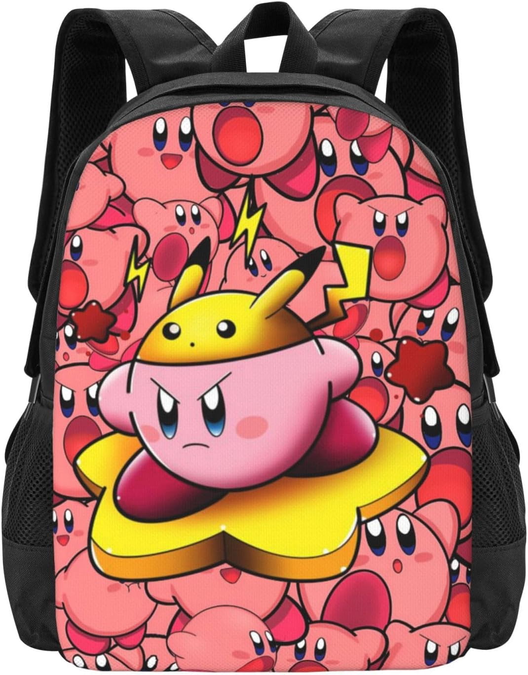 KirBy Backpack Cute Cartoon Kawaii Game Backpack Casual Daypack