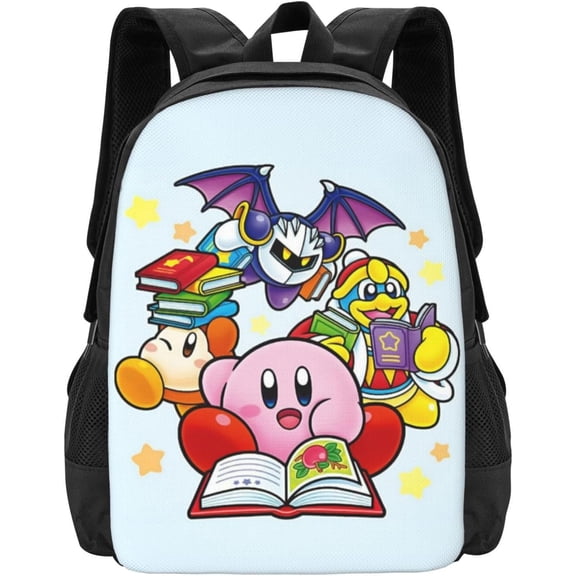 KirBy Backpack Cute Cartoon Kawaii Game Backpack Casual Daypack Travel Backpack Lightweight Laptop Travel Backpack For Adults Work Camping Backpack Set Laptop Backpack,Style-42