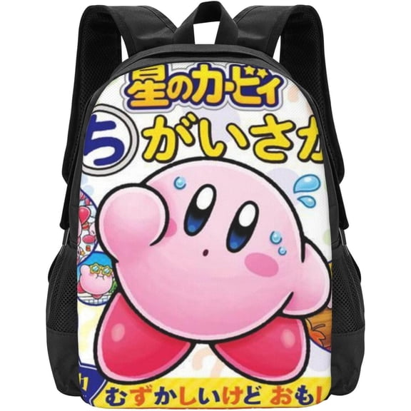KirBy Backpack Cute Cartoon Kawaii Game Backpack Casual Daypack Travel Backpack Lightweight Laptop Travel Backpack For Adults Work Camping Backpack Set Laptop Backpack,Style-62