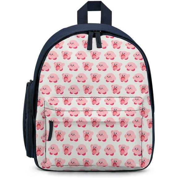 KirBy Backpack Cute Cartoon Kawaii Game Backpack Casual Daypack Travel Backpack Lightweight Laptop Travel Backpack For Adults Work Camping Backpack Set Laptop Backpack,blue-style-8