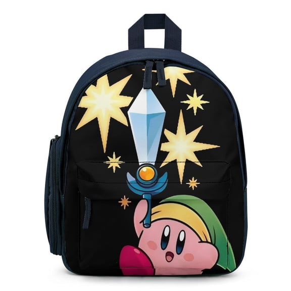 KirBy Cute Cartoon backpack travel bag adjustable shoulder straps One size