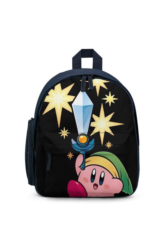 KirBy Cute Cartoon backpack travel bag adjustable shoulder straps One size