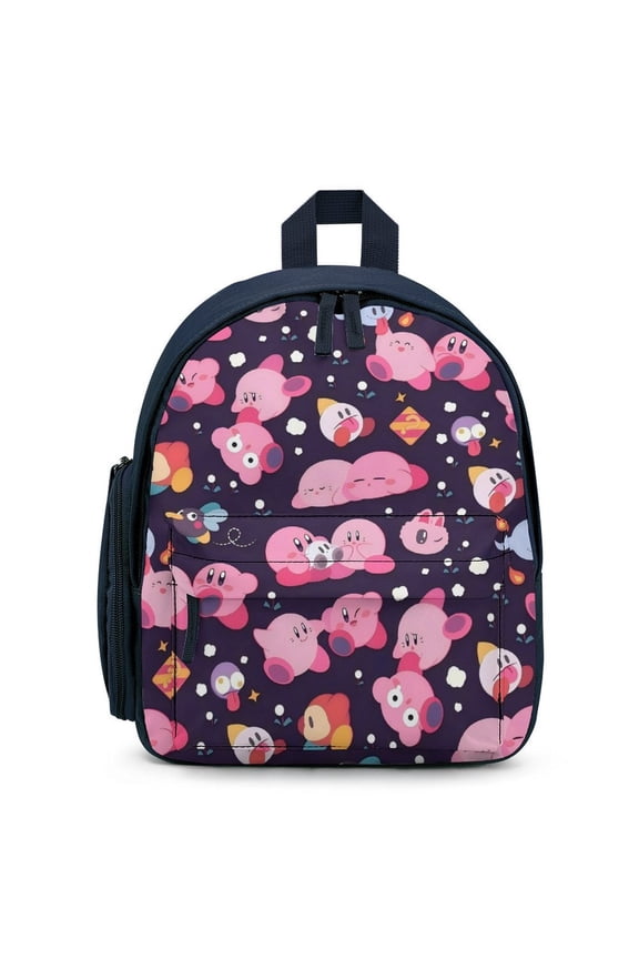 KirBy Cute Cartoon backpack travel bag adjustable shoulder straps One size