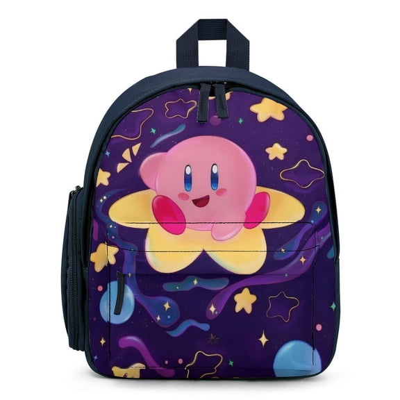 KirBy Cute Cartoon backpack travel bag adjustable shoulder straps One size