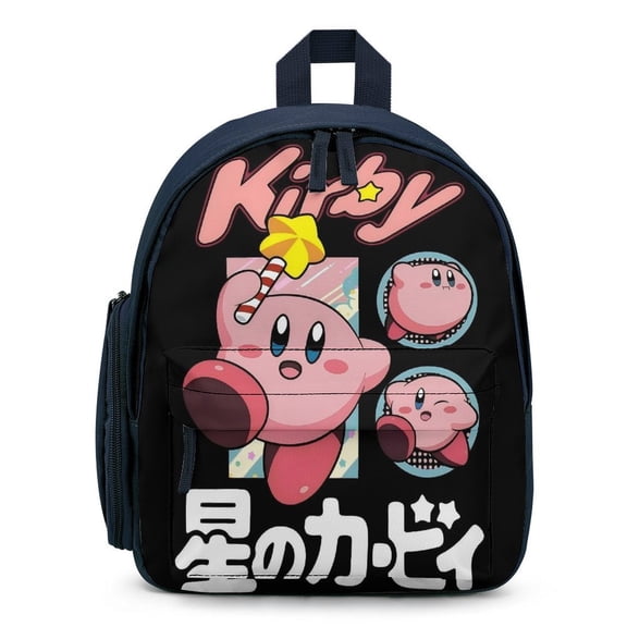 KirBy Cute Cartoon backpack travel bag adjustable shoulder straps One size