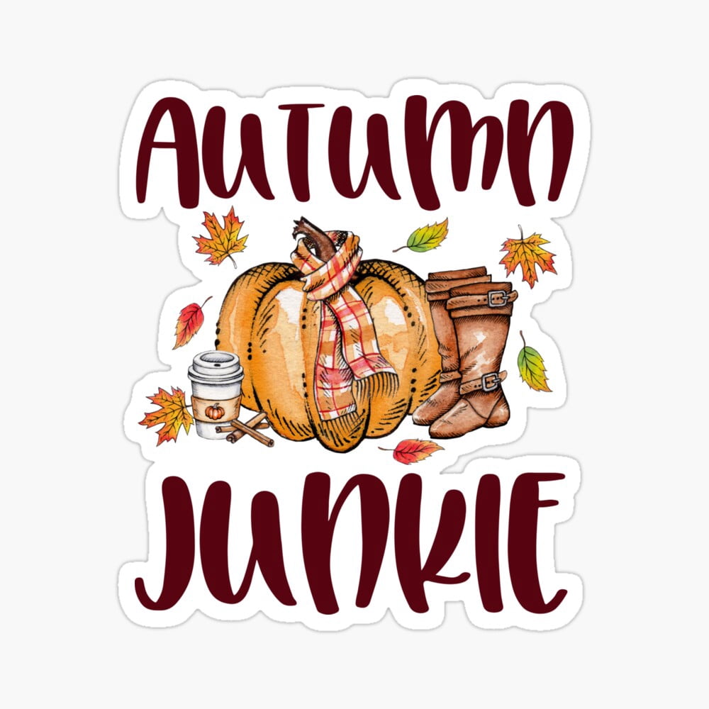Kira .5904 Sticker - Cute Fall Halloween Party Thanksgiving Holiday ...