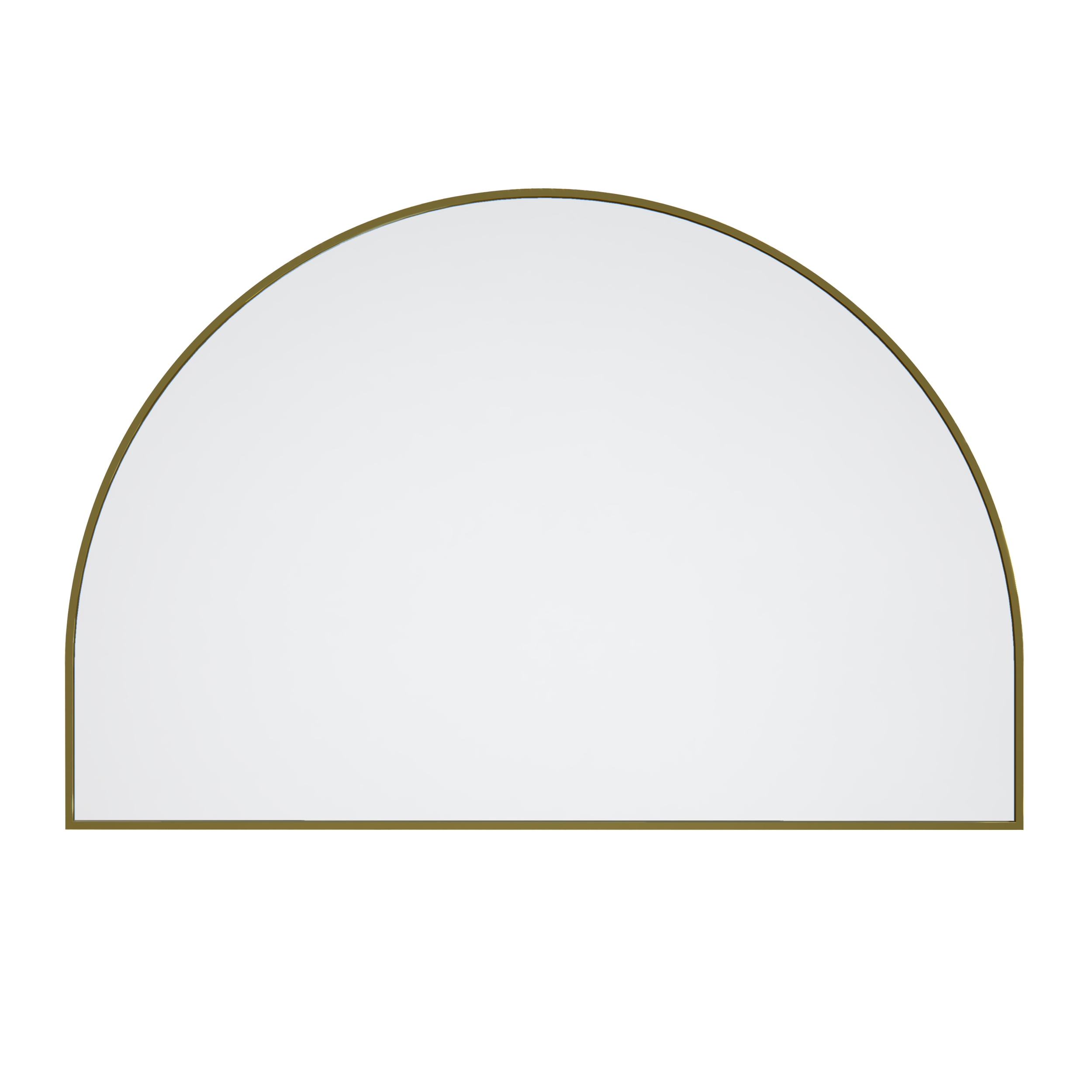 Kira 60'' x 40'' Full-Length Arched Bronze Wood Mirror