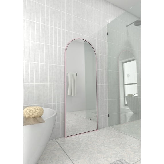 Kira 67 in x 24 in Arched Leaner Mirror