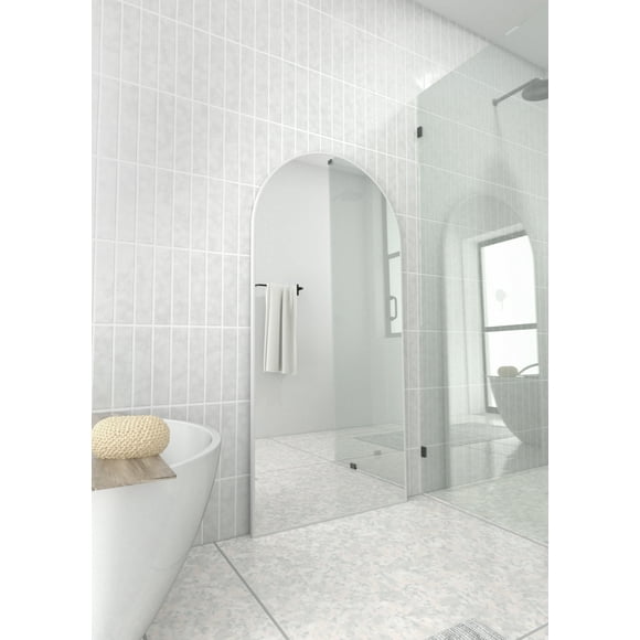 Kira 67 in x 30 in Arched Leaner Mirror